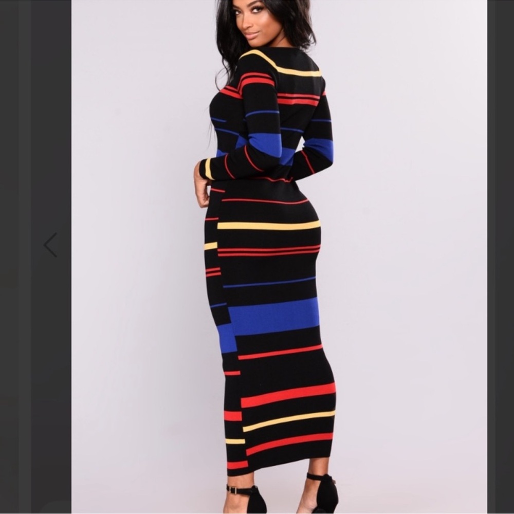 Striped Maxi Dress - Picture 4 of 5